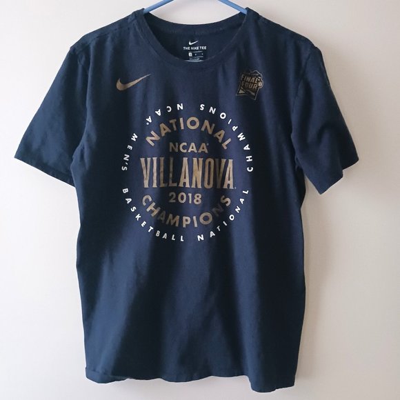 T Shirt Nike NCAA Final Four 2018 Champions Villanova Adult L Large Athletic Cut - Picture 2 of 6